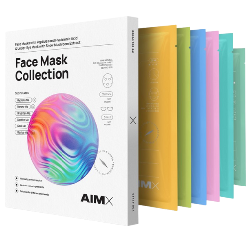 Greito poveikio 5 lakštinės veido kaukės ir 1 paakių kaukė Lakštinių kaukių rinkinys AIMX, 6 vnt. | Mano Vaistinė Greito poveikio 5 lakštinės veido kaukės ir 1 paakių kaukė Lakštinių kaukių rinkinys AIMX, 6 vnt. | Mano Vaistinė