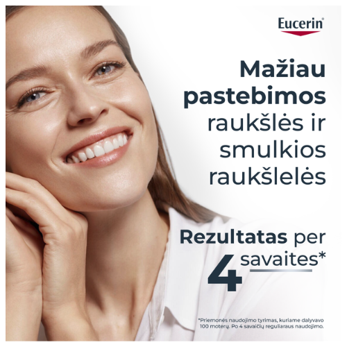 Stangresnės odos pojūtis Dieninis veido kremas visų tipų odai EUCERIN HYALURON-FILLER, SPF 30, 50 ml | Mano Vaistinė