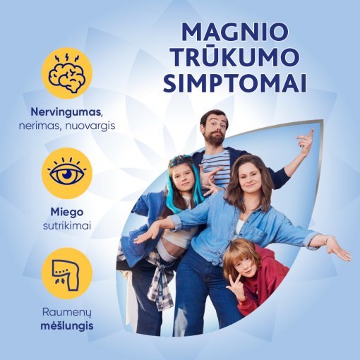 MAGNE B6 ampulės- klinikiniais tyrimais patvirtintas magnio trūkumo sukeltų simptomų gydymas. Tinka nuo 1 metų (sveriantiems daugiau kaip 10 kg). Geriamasis tirpalas ampulėse MAGNE B6, 10 vnt. | Mano Vaistinė