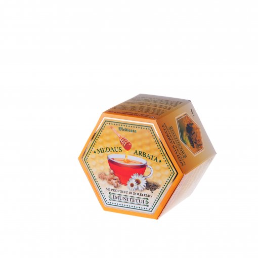 Medaus arbata su propoliu ir žolelėmis, 140 g