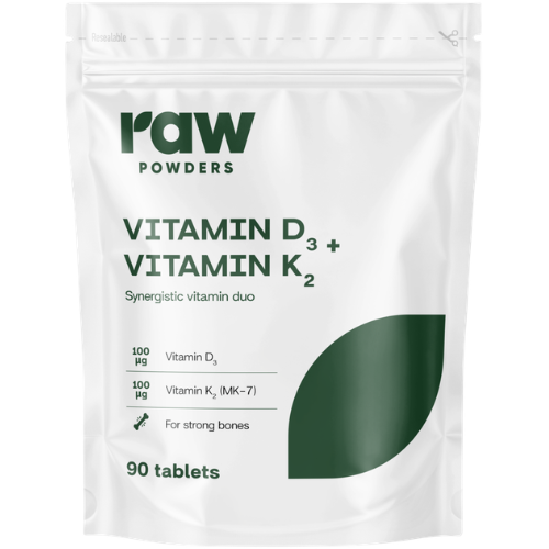 Vitaminas D yra svarbus imunitetui, raumenims, bei gerai kaulų ir dantų būklei Vitaminas D3 + Vitaminas K2 RAW POWDERS, 90 tabl. | Mano Vaistinė Vitaminas D yra svarbus imunitetui, raumenims, bei gerai kaulų ir dantų būklei Vitaminas D3 + Vitaminas K2 RAW POWDERS, 90 tabl. | Mano Vaistinė