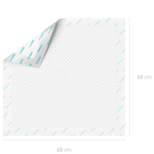 Minkšti, saugūs ir patogūs kelionėje Vienkartiniai pervystymo paklotai 60 x 60 cm BABOO AIRCOMFORT, 20 vnt. | Mano Vaistinė