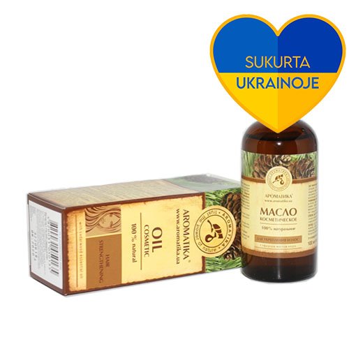 Kosmetinis aliejus AROMATIKA natūralus kosmetinis aliejus plaukų stiprinimui, 100 ml. | Mano Vaistinė