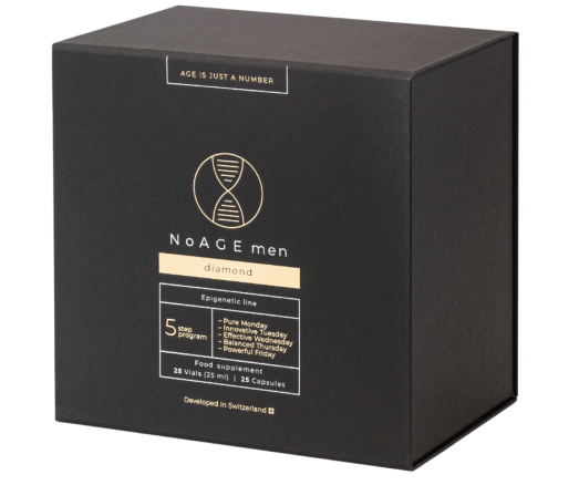 5 žingsnių programa Kompleksas vyrų energijai, seksualiniam pajėgumui NOAGE DIAMOND, 25 kaps., 25 but.  | Mano Vaistinė