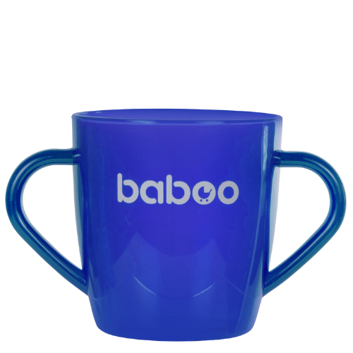 Mėlynos spalvos Puodelis vaikams nuo 12 mėn. BABOO | Mano Vaistinė