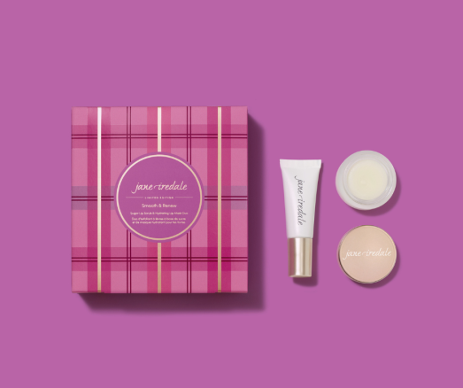 Šveitiklis ir peptidais praturtinta drėkinanti kaukė Limituoto leidimo lūpų SPA rinkinys JANE IREDALE SMOOTH & RENEW | Mano Vaistinė