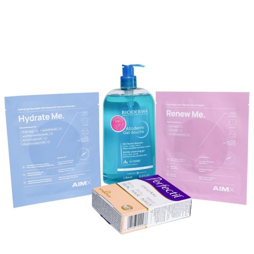 Prašmatnūs papildai grožiui PERFECTIL, higienai BIODERMA ir AIMX kosmetika Kalėdų dovana JAI (2025). Rinkinys gerai savijautai | Mano Vaistinė