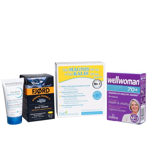 BIODERMA - močiutės rankoms, o gerai savijautai - WELLWOMAN, FJORD ir BIOFARMACIJA Kalėdų dovana MOČIUTEI Šventinis rinkinys | Mano Vaistinė