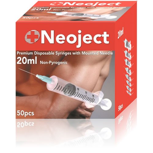 Neoject ST 20 ml švirkštai su adata užspaudžiami 22G, N50 | Mano Vaistinė