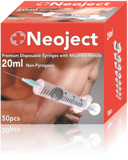 Švirkštai Neoject ST 20 ml švirkštai su adata 22G, N50 | Mano Vaistinė