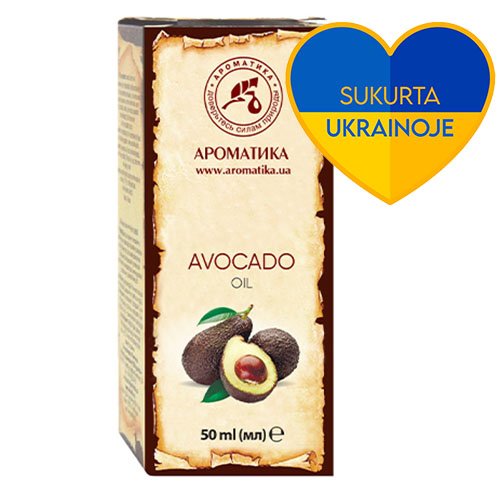 Avokado augalinis aliejus AROMATIKA Natūralus Avokado augalinis aliejus 50ml N1 | Mano Vaistinė