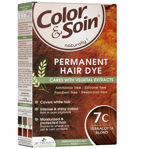 Pažeistiems ir silpniems plaukams. Tinka besilaukiančioms, žindančioms Ilgalaikiai plaukų dažai COLOR & SOIN, ruda vario blondinė (7C), 135 ml | Mano Vaistinė Pažeistiems ir silpniems plaukams. Tinka besilaukiančioms, žindančioms Ilgalaikiai plaukų dažai COLOR & SOIN, ruda vario blondinė (7C), 135 ml | Mano Vaistinė