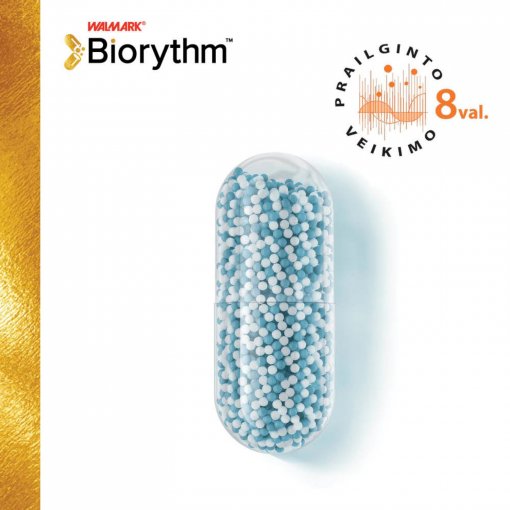 Nuovargiui, stresui, atminčiai ir koncentracijai Prailginto veikimo magnis MAGNE B6 BIORYTHM, 30 kapsulių | Mano Vaistinė