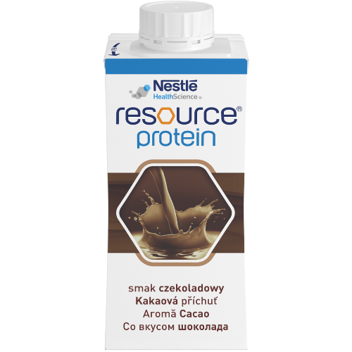 Su dideliu baltymų kiekiu Medicininis šokolado skonio gėrimas NESTLE RESOURCE PROTEIN, 4 vnt.x 200 ml | Mano Vaistinė Su dideliu baltymų kiekiu Medicininis šokolado skonio gėrimas NESTLE RESOURCE PROTEIN, 4 vnt.x 200 ml | Mano Vaistinė