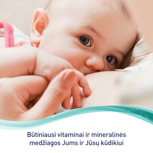 Vitaminai ir mineralai žindančioms mamoms Elevit Breastfeeding kapsulės N30 | Mano Vaistinė