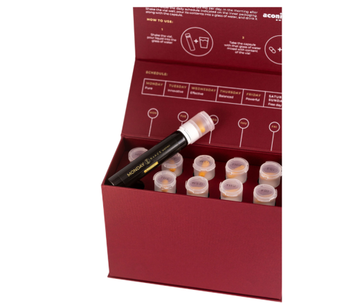 Vartojama pagal savaitės dienas Kompleksas moterims energingumui ir gerai savijautai NOAGE BOOSTER, 10 kaps., 10 but. | Mano Vaistinė