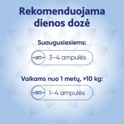 MAGNE B6 ampulės- klinikiniais tyrimais patvirtintas magnio trūkumo sukeltų simptomų gydymas. Tinka nuo 1 metų (sveriantiems daugiau kaip 10 kg). Geriamasis tirpalas ampulėse MAGNE B6, 10 vnt. | Mano Vaistinė