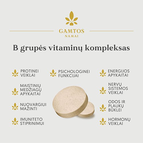 B grupės vitaminų kompleksas tab. N90 | Mano Vaistinė