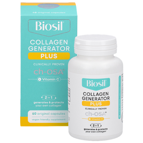 Odai, kraujagyslėms ir kremzlėms BIOSIL COLLAGEN GENERATOR PLUS+ vit C, 60 kaps. | Mano Vaistinė