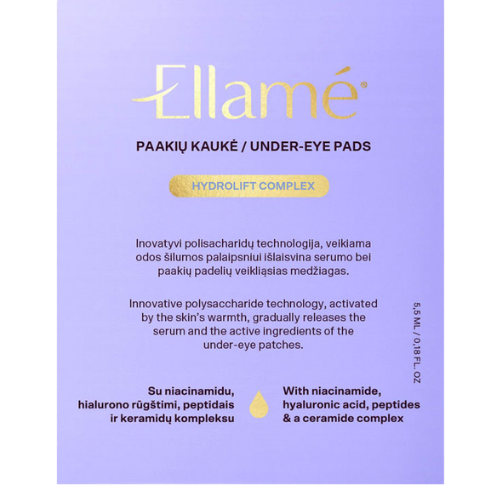 Paakių kaukė ELLAME HYDROLIFT COMPLEX  | Mano Vaistinė