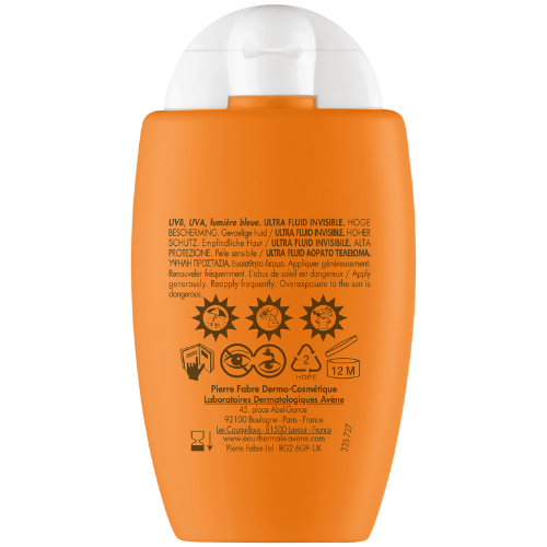 Greitai susigeria ir nepalieka riebumo, lipnumo ar balto sluoksnio ant odos Apsauginis veido fluidas nuo saulės AVENE SUN INVISIBLE SPF50+, 50 ml | Mano Vaistinė Greitai susigeria ir nepalieka riebumo, lipnumo ar balto sluoksnio ant odos Apsauginis veido fluidas nuo saulės AVENE SUN INVISIBLE SPF50+, 50 ml | Mano Vaistinė