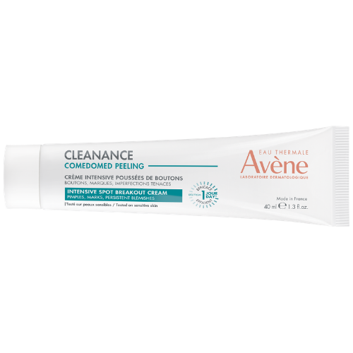 Priemonė riebiai, į aknę linkusiai odai Intensyvaus poveikio kremas probleminei odai AVENE CLEANANCE COMEDOMED PEELING, 40 ml | Mano Vaistinė