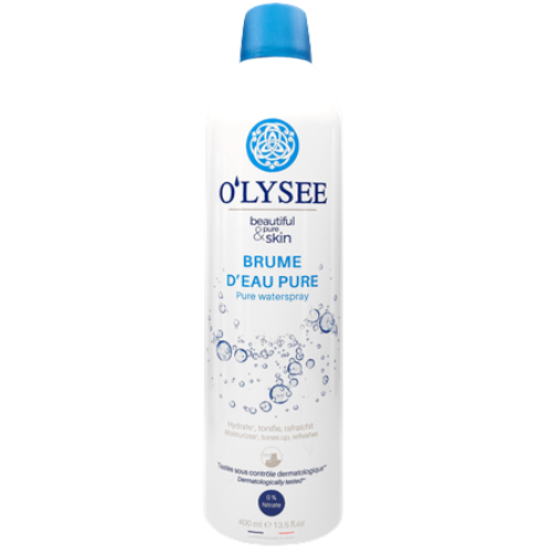 Skirta visai šeimai, tinka visiems odos tipams Vandens dulksna O'LYSEE  PURE, 400 ml | Mano Vaistinė