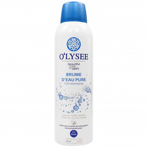 Gaivina, drėkina, tonizuoja odą Vandens dulksna O'LYSEE PURE, 150 ml | Mano Vaistinė