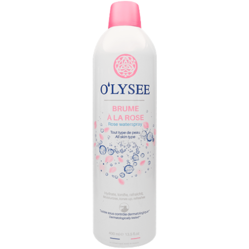 Gaivina, drėkina, puikiai tonizuoja odą Vandens dulksna O'LYSEE ROSE, 400 ml | Mano Vaistinė