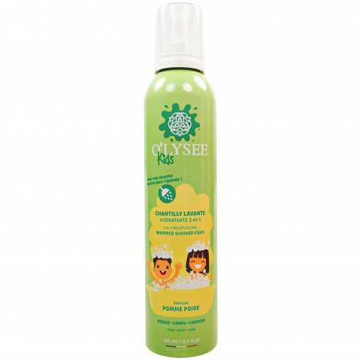 Drėkina odą prausimosi metu Vaikiškos dušo putos O'LYSEE APPLE&PEAR, 250 ml | Mano Vaistinė