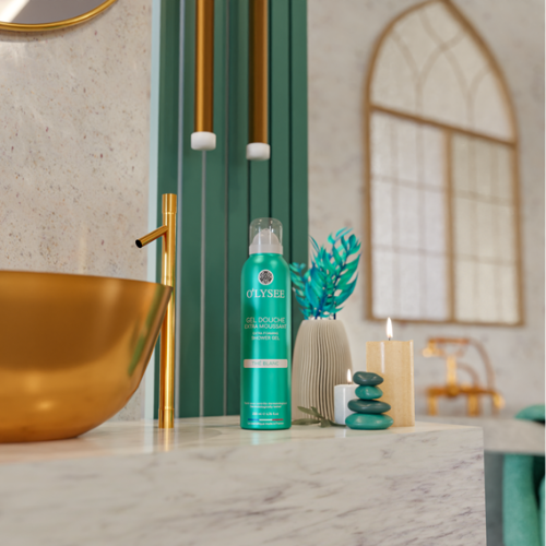 Padeda išlaikyti drėgmę odoje Dušo putos O'LYSEE LE THE BLANC, 200ml  | Mano Vaistinė