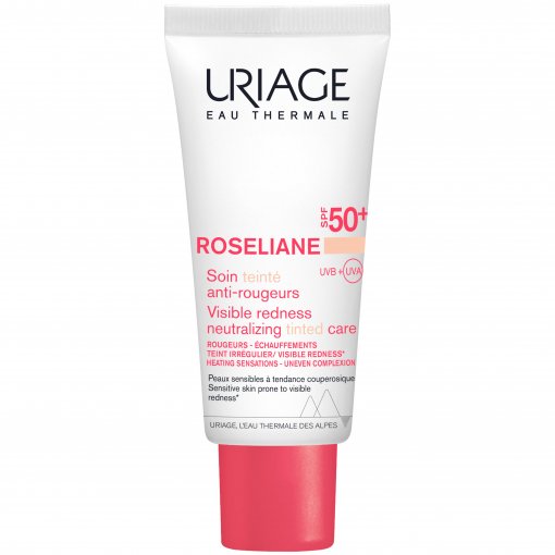 Drėkina ir ramina odą Kremas, universalus toninis, koreguojamasis, URIAGE ROSELIANE CC SPF50+, 40 ml | Mano Vaistinė
