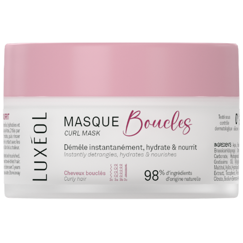 Palengvina plaukų iššukavimą, drėkina ir maitina Kaukė garbanotiems plaukams LUXEOL, 200 ml | Mano Vaistinė