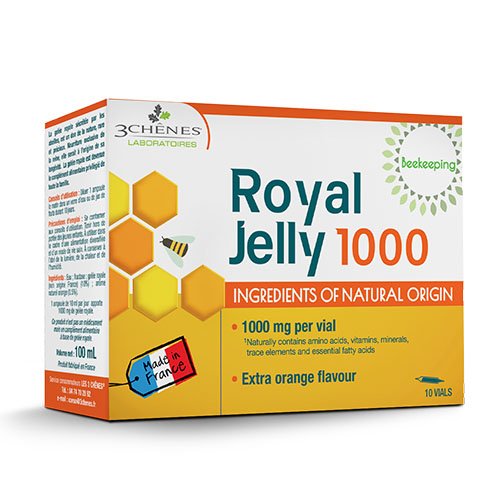 Bičių pienelis 3C PHARMA Bičių pienelis Royal Jelly 1000, geriamas tirpalas ampulėse N10x10ml | Mano Vaistinė