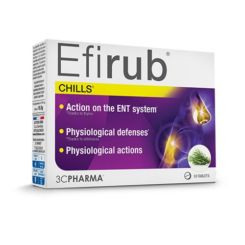 3C PHARMA Efirub, 30 tablečių | Mano Vaistinė