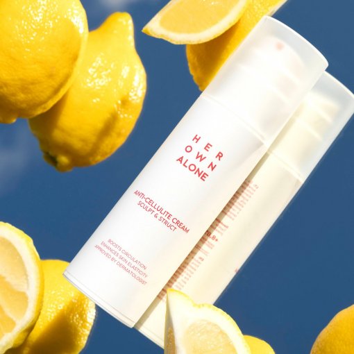 Padeda lyginti odos paviršių ir suteikia elastingumo Anticeliulitinis kremas HER OWN ALONE, 150 ml | Mano Vaistinė