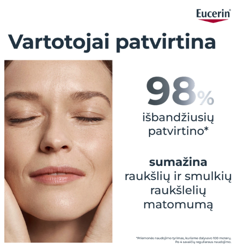 Su hialurono rūgštimi Dieninis kremas sausai odai EUCERIN HYALURON-FILLER, SPF 15, 50 ml (papildymas) | Mano Vaistinė