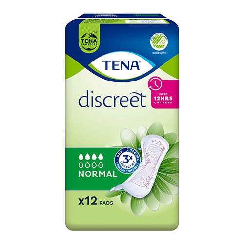 Higieniniai įklotai moterims TENA Discreet Normal paketai, 12 vnt. | Mano Vaistinė