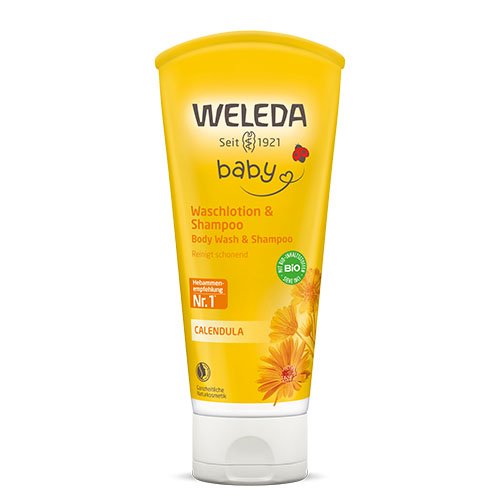 Šampūnas ir prausiklis WELEDA CALENDULA BABY, 200ml | Mano Vaistinė