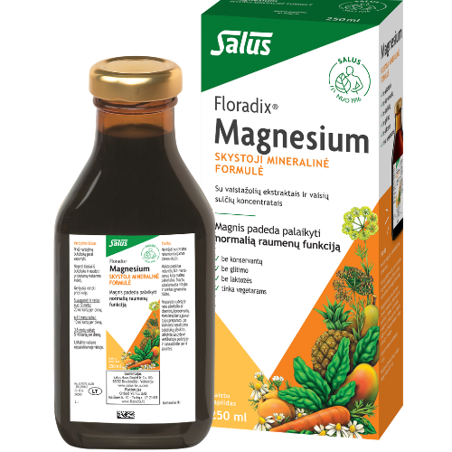 Magnio preparatas Skysta magnio formulė FLORADIX MAGNESIUM, 250 ml | Mano Vaistinė