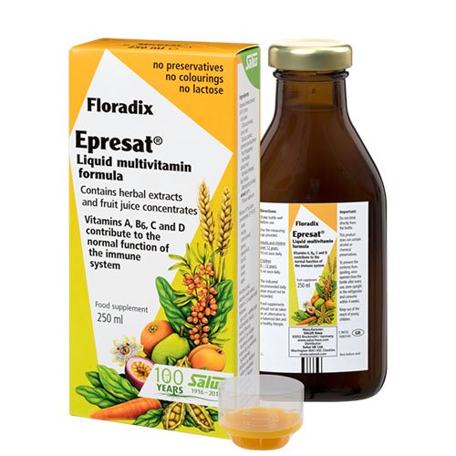 Multivitaminai FLORADIX EPRESAT, 250 ml | Mano Vaistinė