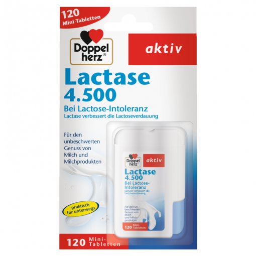 Doppelherz Aktiv Lactase 4.500 tabletės N120 | Mano Vaistinė