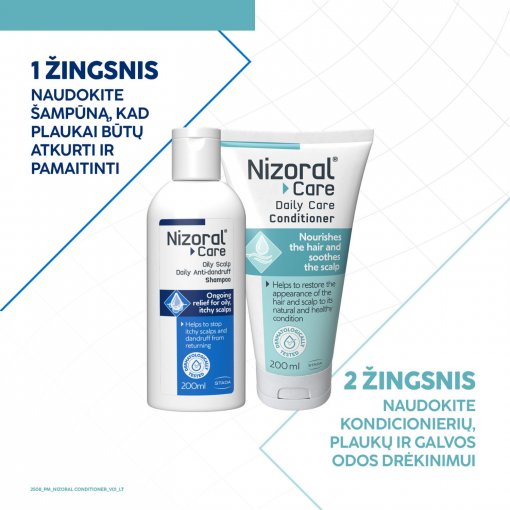 Kondicionierius  NIZORAL EXPERT DAILY CARE, 200 ml | Mano Vaistinė