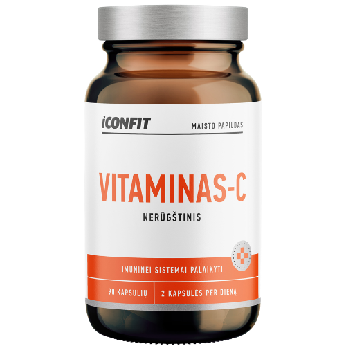 Vitaminas C (nerūgštinis) ICONFIT, 90 kaps. | Mano Vaistinė