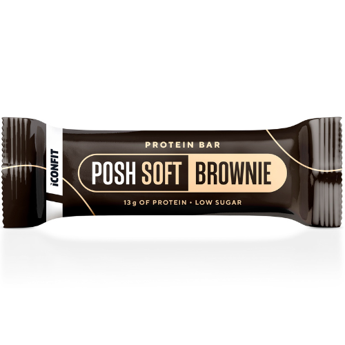 Baltyminis batonėlis, ICONFIT POSH SOFT BROWNIE, 40 g | Mano Vaistinė