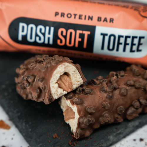 Baltyminis batonėlis ICONFIT POSH SOFT TOFFEE, 40 g | Mano Vaistinė