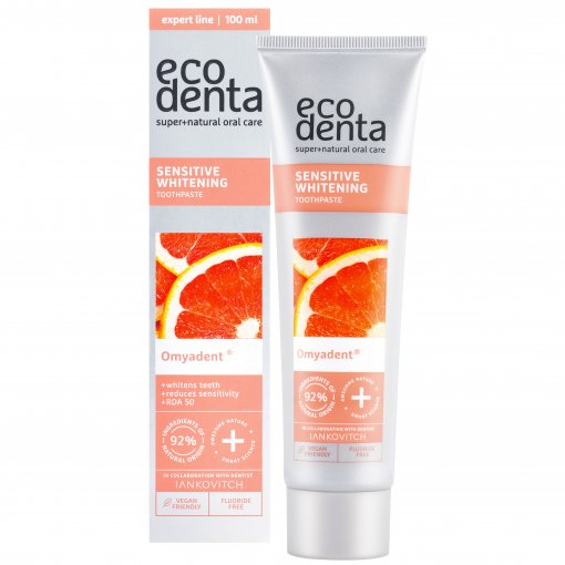 Ecodenta balinamoji dantų pasta jautriems dantims su OMYADENT 100ml | Mano Vaistinė