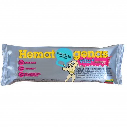 Užkandis HEMATOGENAS VITA+ ENERGY, 50 g | Mano Vaistinė