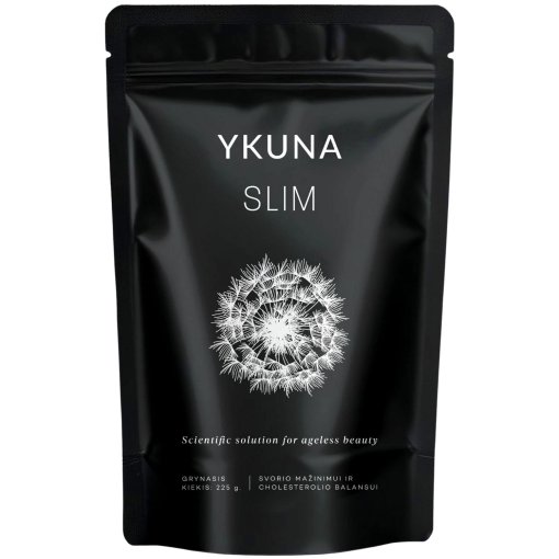 Svorio mažinimui ir cholesterolio balansui Skaidulų kompleksas su probiotikais YKUNA SLLIM, 225 g | Mano Vaistinė