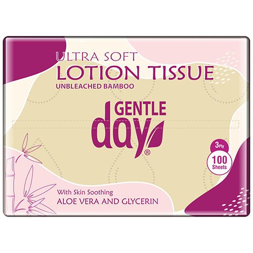 Gentle Day vienkartinės nosinaitės su alijošiumi ir glicerinu 3 sluoksnių N100 | Mano Vaistinė